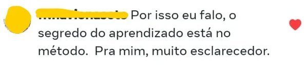 Depoimento de aluno de Dominando o Braço do Baixo
